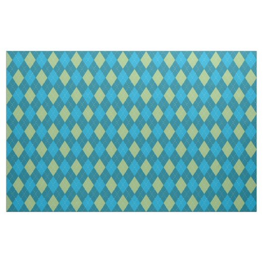 Argyle Pattern Blue Stof (Fat Quarter)