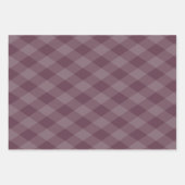 Argyle Pattern Bourgogne Blauwgroen en Gouden Oker Inpakpapier Vel (Voorkant 2)