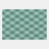 Argyle Pattern Donker Blauwgroen Fles Groen Raspbe Inpakpapier Vel (Voorkant 3)