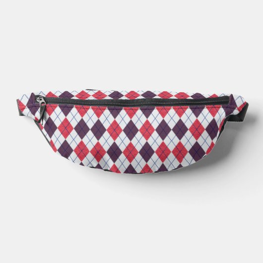 Argyle Pattern Fanny Pack Heuptasje (Liggend)