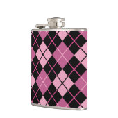 Argyle Pattern in Black en Pink Heupfles (Links)