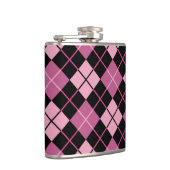 Argyle Pattern in Black en Pink Heupfles (Rechts)