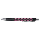 Argyle Pattern in Black en Pink Pen (Bodem)