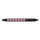 Argyle Pattern in Black en Pink Zwarte Inkt Pen (Achterkant)