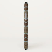 Argyle Pattern in Blue and Taupe Case-Mate iPhone Case (Achterkant / rechts)