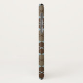 Argyle Pattern in Blue and Taupe Case-Mate iPhone Case (Achterkant/links)