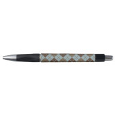 Argyle Pattern in Blue and Taupe Pen (Voorkant)