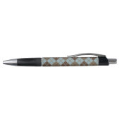 Argyle Pattern in Blue and Taupe Pen (Bovenkant)