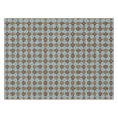 Argyle Pattern in Blue and Taupe Tafelkleed (Voorkant (Horizontaal))