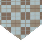 Argyle Pattern in Blue and Taupe Tafelkleed (Gekanteld)