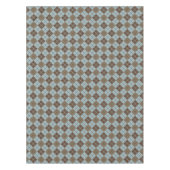 Argyle Pattern in Blue and Taupe Tafelkleed (Voorkant)