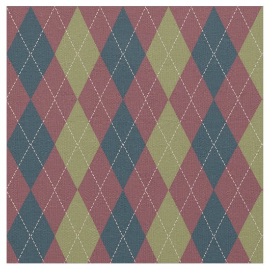 Argyle Pattern in Marsala Stof (Close Up)