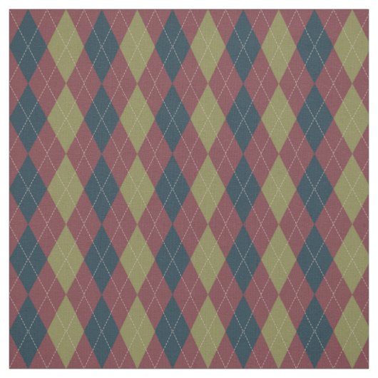 Argyle Pattern in Marsala Stof (Swatch)
