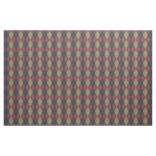 Argyle Pattern in Marsala Stof (Fat Quarter)