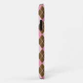 Argyle Pattern, Rhombus Pattern, Roze Argyle Case-Mate iPhone Case (Achterkant/rechts)
