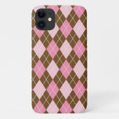 Argyle Pattern, Rhombus Pattern, Roze Argyle Case-Mate iPhone Case (Achterkant)
