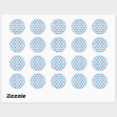Argyle Pattern Ronde Sticker (Vel)