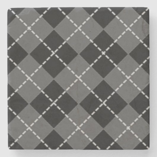 ARGYLE PATTERN STENEN ONDERZETTER (Voorkant)