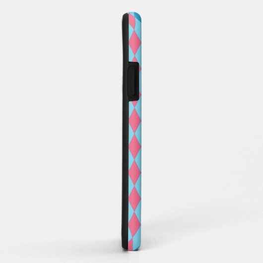 Argyle Pink Blue Case-Mate iPhone Case (Achterkant/rechts)