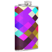 Argyle Pixels Purples Fles Heupfles (Rechts)