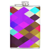 Argyle Pixels Purples Fles Heupfles (Voorkant)