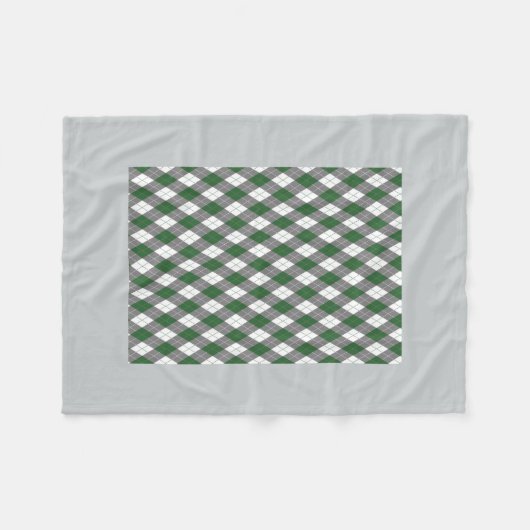 Argyle plaid fleece deken (Voorkant (Horizontaal))