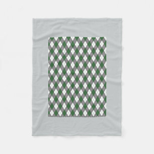 Argyle plaid fleece deken