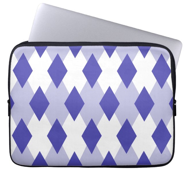 Argyle Plaid Patroon_4A46B0 Laptop Sleeve (Voorkant)