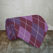 Argyle Plum en Burgundy Pattern - Elegant Dark