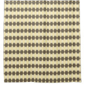Argyle Pset Pattern Sepia Douchegordijn (Voorkant)