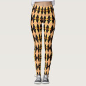 Argyle Pumpkin Leggings (Voorkant)