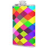 Argyle Rainbow Pixel Flask Heupfles (Links)