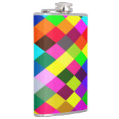 Argyle Rainbow Pixel Flask Heupfles (Rechts)