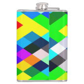 Argyle Rainbow Pixel Flask Heupfles (Achterkant)