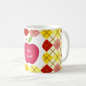 Argyle Red Apple Teacher's Koffiemok (Voorkant rechts)