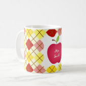 Argyle Red Apple Teacher's Koffiemok (Voorkant links)