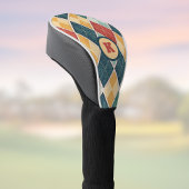 Argyle  RetroHarlequin w Monogram Initiaal Golfheadcover