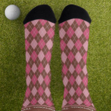 Argyle Roze op Bruine Diamanten, eigen tekst Soks