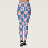 Argyle Schachbrett Plaid Leggings (Achterkant)