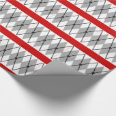 Argyle-schedel en snijwand cadeaupapier (Hoek)