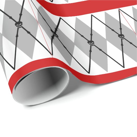 Argyle-schedel en snijwand cadeaupapier (Rol Hoek)