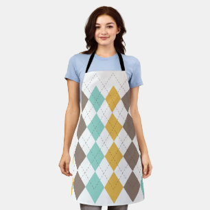 Argyle Schotse diamant ruit motief Schort