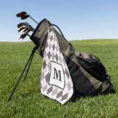 Argyle Schotse Rood Grijs Zilver Golf Eigen Monogr Golfhanddoek (Groen)