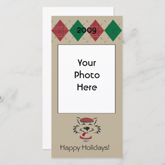 Argyle Scottie-foto kaart (Voorkant / Achterkant)