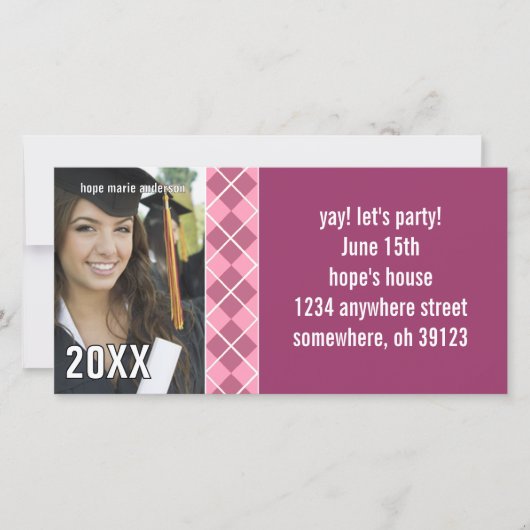 Argyle Senior Afbeeldingen 2010 Afstuderen Uitnodi (Voorkant)