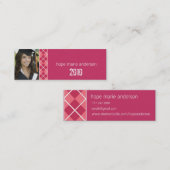 Argyle Senior Afbeeldingen Senior profielkaart Mini Visitekaartje (Voorkant / Achterkant)