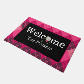 Argyle Shades of Pink Golf Welkom bij Deurmat (Schuin)