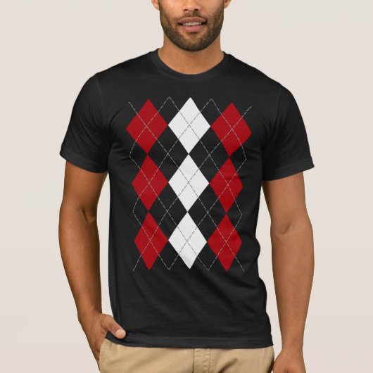 Argyle: shirt "Crimson Red Innocence" (donker) (Voorkant)