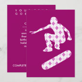 Argyle-skateboard Kaart (Voorkant / Achterkant)