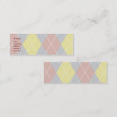 Argyle - Skinny Mini Visitekaartje (Voorkant / Achterkant)